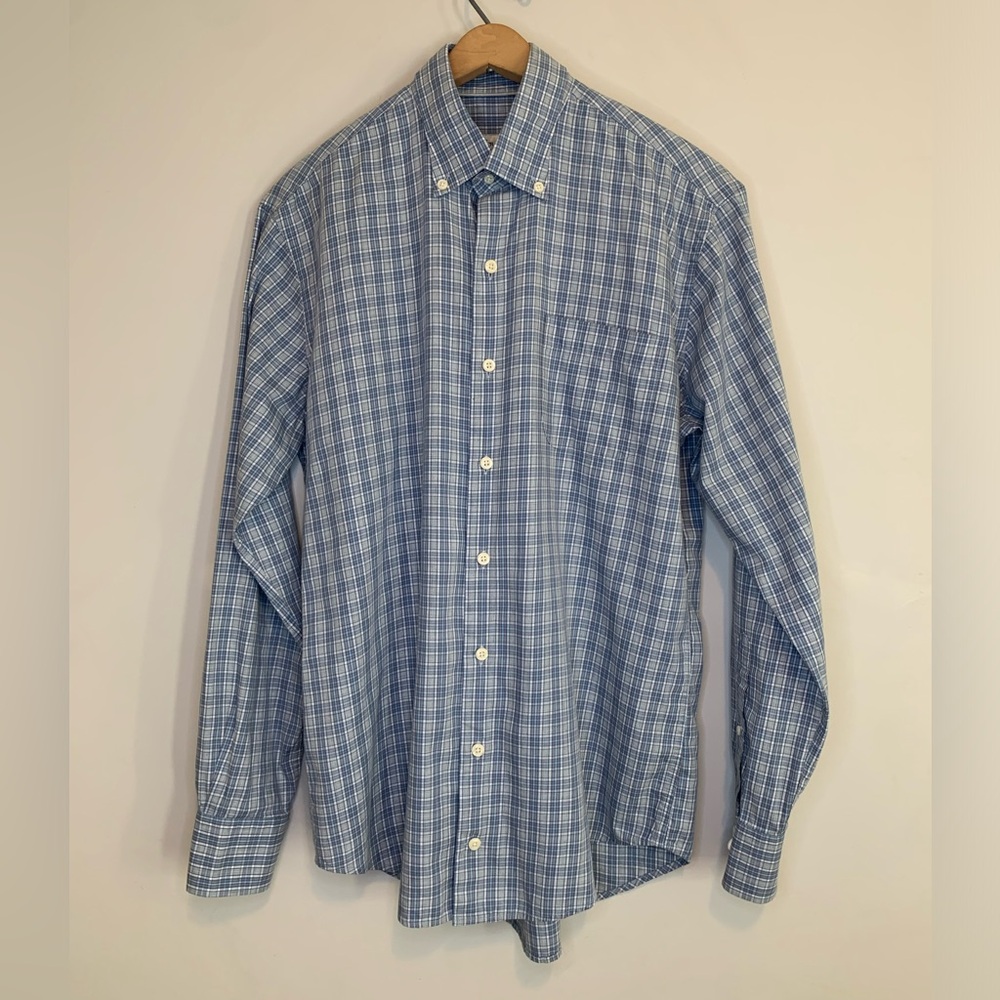 Peter Milar Crown Light Stretch Men’s Button Down Shirt Size Medium